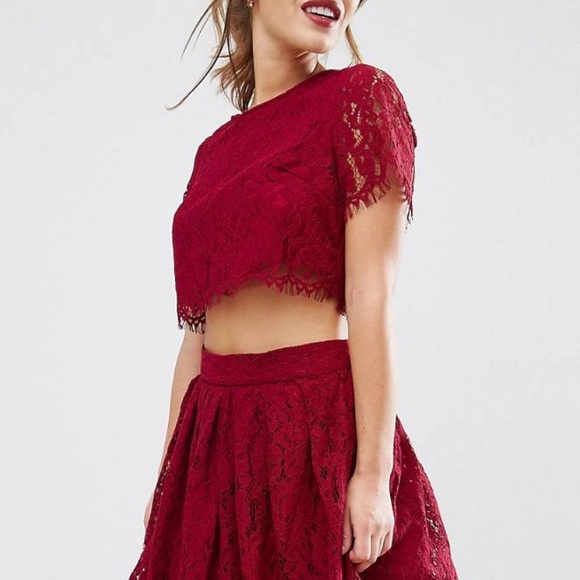 True Decadence brand (ASOS) Petite Lace Skater - Picture 3 of 6